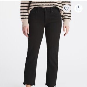 Just USA Black Mid Rise Straight Leg Jeans